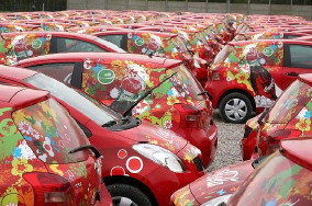 車両への施工例